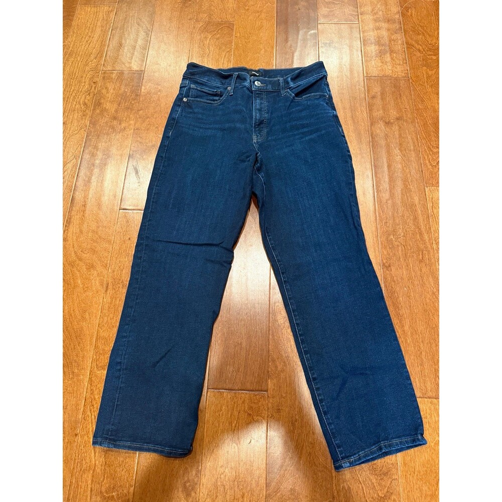 Express 90s slim super high rise 12r jeans dark wash